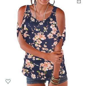 💝 Navy Floral Top